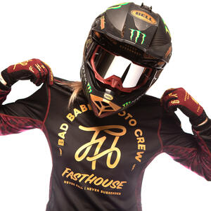 Fasthouse Women's Grindhouse Golden Script Jersey - Helmet House